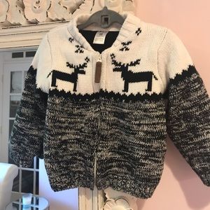 Carters boys zip up sweater